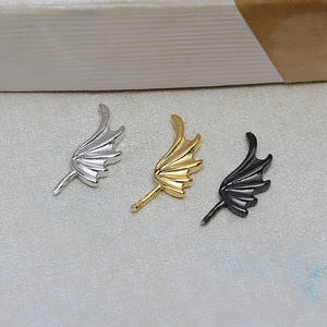 Accessoires en argent S925, petit diable, ailes de chauve-souris, baroque, DIY, polyvalent, plateau creux en perle extraterrestre, 4001 - Apprêts de bijouterie - Product Image 3