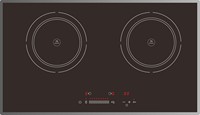 Cuisinière à écran tactile en verre à économie d'énergie, 2 brûleurs, Portable, simple, petite cuisinière à double Induction