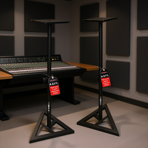 Support d'enceinte S-Core 4,5 pieds, base triangulaire réglable, poteau de 35 mm, support pour moniteur de studio - Product Image 2