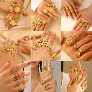 <span class=keywords><strong>Anillo</strong></span> abierto <span class=keywords><strong>de</strong></span> moda para mujer <span class=keywords><strong>de</strong></span> gama alta americana europea <span class=keywords><strong>de</strong></span> acero inoxidable con flor corazón estrella <span class=keywords><strong>de</strong></span> mar diseño joyería transfronteriza - Product Image 2