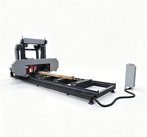Heavy Duty CNC Horizontal Band Sawmill Touch Screen <b>Log</b> <b>Cutting</b> Saw for Large Diameter Round <b>Log</b> Processing - Product Image 1