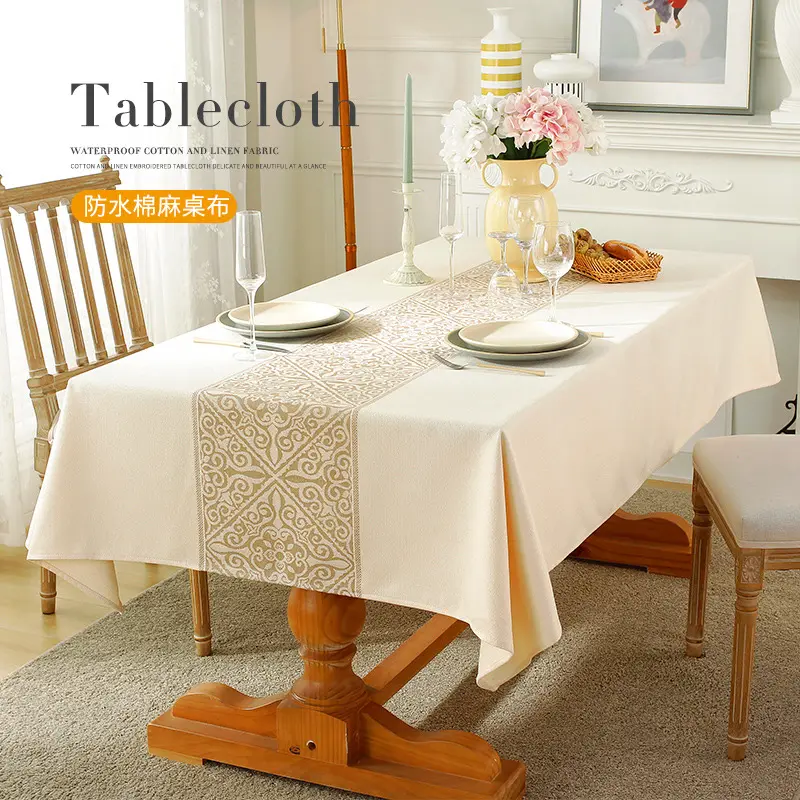 Zonnig Textiel Nordic Tafel Kleding Dikker Anti Kokende Tafelkleden Waterdicht Tafelkleed