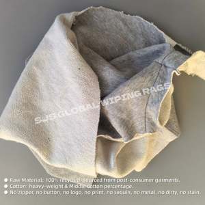 Trapos de limpieza de felpa de algodón 100% de grado A, de alta resistencia, tipo sudadera y camiseta, de colores - Product Image 4