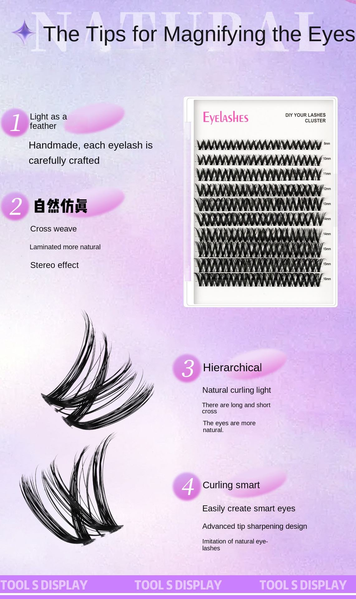 Pinzas de pegamento segmentadas de gran capacidad para bricolaje