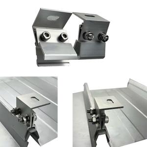 Support de fixation <span class=keywords><strong>solaire</strong></span> réglable à grand angle en aluminium anodisé 6005 T5 <span class=keywords><strong>pour</strong></span> panneaux photovoltaïques sur toits en tôle - Product Image 4