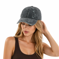 Gorra de Béisbol Deportiva Personalizada con Logotipo, Unisex, Vintage, de 6 Paneles, de Algodón, Ajustable, Sin Estructura, Lisa, Desgastada, Lavada