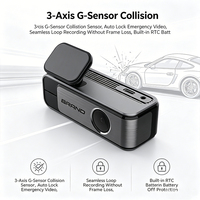 VIEVGUARB VSQ10 Cámara para Coche con Grabación de Video, Monitor de Estacionamiento, Grabación en Bucle, Visión Nocturna, Sensor G, Control por Aplicación, 4K UHD, Lente Dual Gran Angular