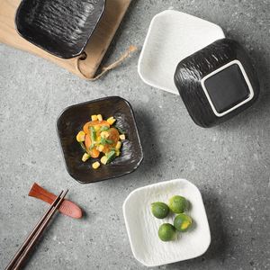 Hot Sale Japanese Stoneware Sushi Dipping Bowl Eco-Friendly Small Serving Dish in <b>Black</b> and White Made From Ceramic 50pcs MOQ - Product Image 2