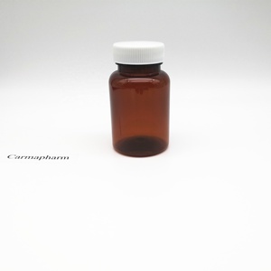 75ml Supplement Pharmaceutical Pill <strong>Tablet</strong> Packing Jar <strong>Container</strong> 75cc Amber Pet Plastic Vitamin Capsule Bottle - Product Image 2