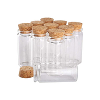 Pot de rangement en verre ml, avec couvercle en liège de bois fumé, bouteille diffuseur, support en bois de pêche, couvercles en bois pour bougies, vente en gros