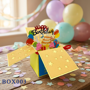 Boîte cadeau tendance pour anniversaire, carte pop-up 3D faite à la main, découpe artisanale, design personnalisé Vietnam, ange en papier, meilleur choix de cadeaux - Product Image 4