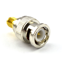 Conector Coaxial de alta calidad de latón completo RF hembra a BNC macho recto