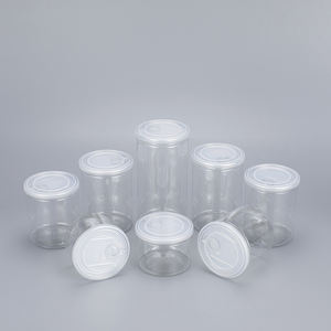 Boîtes alimentaires en plastique avec couvercles à anneau de traction pour bonbons, herbes sèches, emballage personnalisé pour animaux de compagnie, thon, biscuits au sucre, sans BPA - Product Image 1