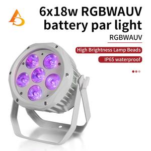 Equipo Profesional para Fiestas, Foco LED Inalámbrico de 6x18w, Luz de Batería 6 en 1, Resistente al Agua - Product Image 3