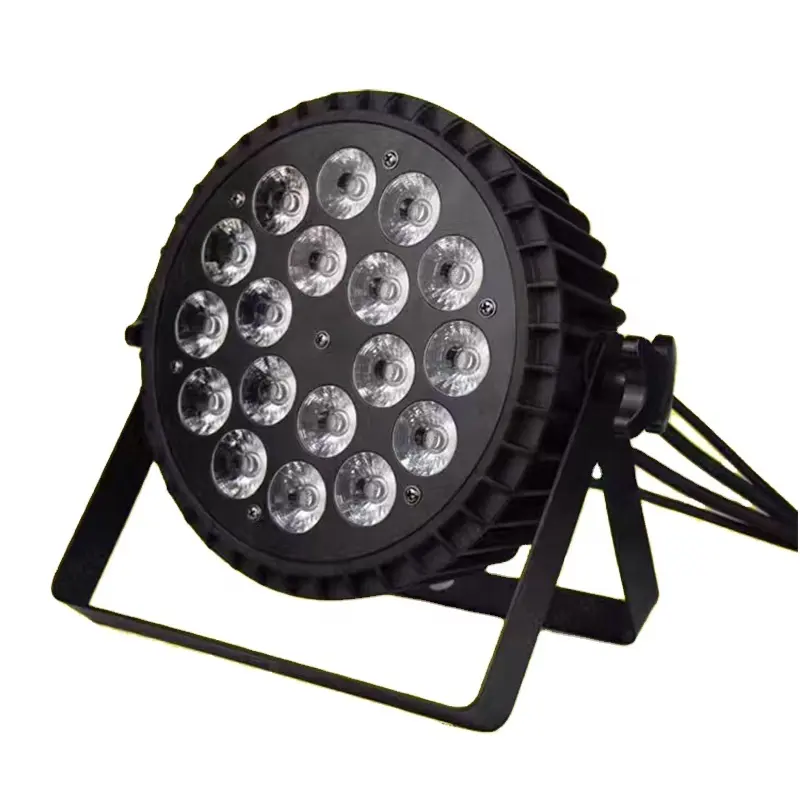 Led 18x18W 6in1 rgbwa + UV/18x15W 5in1 rgbwa/18x10W 4in1 RGBW không chống nước phẳng có thể sân khấu ánh sáng cho Câu lạc bộ cho thấy nhà thờ đám cưới