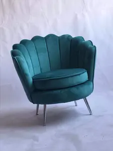 Single Seat Velvet Arm Chair Living Furniture
