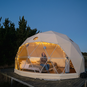 Dôme géodésique extérieur quatre saisons en PVC de luxe, diamètres personnalisés, <span class=keywords><strong>serre</strong></span> transparente, tente pour événements de glamping - Product Image 2