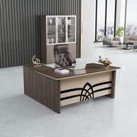 Ekintop-table de bureau en forme de L, design moderne, en bois, pour patron, directeur, bureau de direction