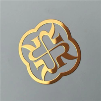 Autocollant métallique 3D personnalisé en nickel, étiquette adhésive imperméable pour accessoires de téléphone portable
