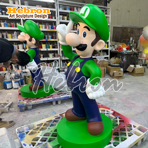 Figura de <span class=keywords><strong>Mario</strong></span> <span class=keywords><strong>Bros</strong></span> Personalizada, Estatua de Resina, Escultura de Fibra de Vidrio, Arte para Exhibición en Tiendas - Product Image 1