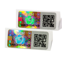 Autocollant holographique 3D personnalisé, étiquette personnalisée de haute qualité, code qr, numéro de série, impression de sécurité