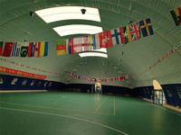 Court de tennis gonflable de dôme d'air de membrane pour le dôme d'air personnalisable d'entrepôt, le dôme d'air peut être utilisé pour le gymnase