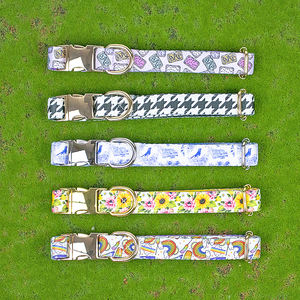 Niedriger Preis schnell benutzer definierte Designer andere Haustier Halsbänder <span class=keywords><strong>Sublimation</strong></span> taktische Halsbänder für Hunde verstellbare Metalls chnalle Hunde halsband - Product Image 1