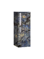 Support à fleurs mobile moderne en plaque de jadéite bleue, motif marbre, table d'appoint de salon, meuble TV, pièce d'appoint pour hôtels et showrooms