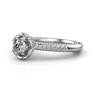Elegante anello floreale per donna, gioielli alla moda a forma di fiore - Product Image 6
