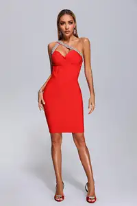 Oem Odm Feest Luxe Bulk Trendy Dames Bandage Groothandel Partij Elegante Private Label Boutique Jurk Vrouwen