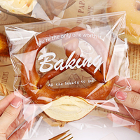 Sacs en BOPP transparents autocollants imprimés sur mesure, de qualité alimentaire, petits sacs pour boulangerie, bonbons, gelées, en-cas