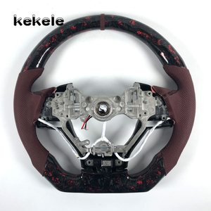 Volante Deportivo de Fibra de Carbono Forjado y Cuero para <span class=keywords><strong>Lexus</strong></span> IS NX GS LS ES GX <span class=keywords><strong>LC</strong></span> UX <span class=keywords><strong>LF</strong></span>, Accesorios Interiores para Automóvil - Product Image 6