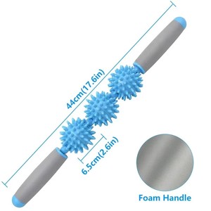 Rodillo de relajación muscular para masaje adelgazante al por mayor, rodillo de masaje de Yoga de PVC con bola puntiaguda para fitness - Product Image 3