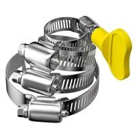 Collier de serrage réglable en acier inoxydable de type allemand pour tuyau de ligne d'eau avec poignée, vente en gros