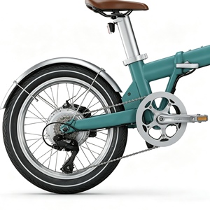 14 Inch Foldable <b>Electric</b> City <b>Bike</b> 3 Speed Electronic Brushless Rear Hub <b>Motor</b> Removable Lithium Battery Rear Suspension Steel - Product Image 5