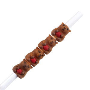 O & Q Kawaii penne a sfera con Design carino Capibala penne a inchiostro nero e blu 0.7mm penne a spinning in plastica stazionario per ufficio e regalo scolastico - Product Image 3