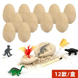 12 шт. динозавр яйца Динозавр яйцо динозавр набор для копчения игрушки динозавр Вечеринка Сувениры игрушки выкопать его динозавр ископаемый Набор для раскопания