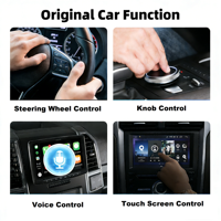 Adaptador Inalámbrico CarPlay 2 en 1, Conexión por Cable a Inalámbrica, BT 5.2, WiFi Dual, 1 Año de Garantía, para IOS 10+ y Android Auto, Universal para Estéreo de Auto