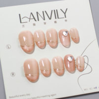 RONIKI Faux Ongles Press-On Faits Main, Design Personnalisé, Réutilisables, Faible MOQ, Fournitures de Gros pour Salons – Vente Chaude