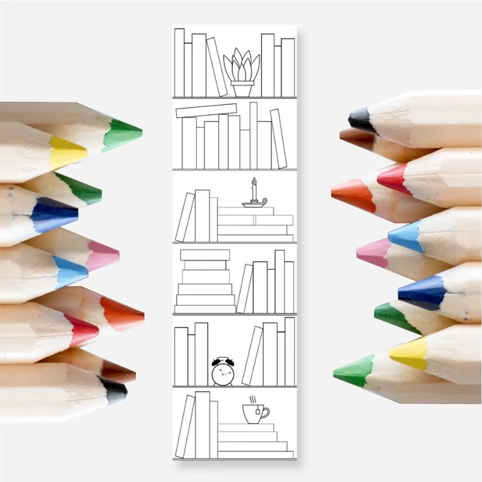Individuelles doppelseitiges druck-Seitenzeichen-Set DIY Ihr niedliches Buch Trackersiebenzeichen für Schüler zum Lesen