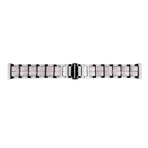 Breathable Luxury Stainless Steel with Ceramic Band for Watch 24mm Butterfly Clasp 22cm - Product Image 1