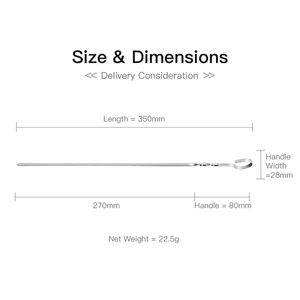 Brochetas de Acero Inoxidable de Tamaño Pequeño a Bajo Precio para Asar Carne, Comida, etc. - Product Image 2