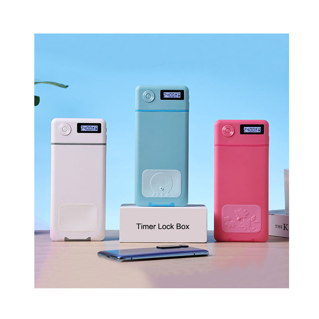 Thicken Plastic Mobile Phone Self-discipline Learning Self Control Time Phone Jail Lock Box