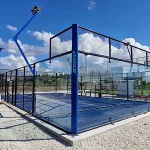 Pista <span class=keywords><strong>de</strong></span> Pádel Panorámica <span class=keywords><strong>de</strong></span> Diseño Italiano Profesional, Pista <span class=keywords><strong>de</strong></span> Tenis <span class=keywords><strong>de</strong></span> Pádel, Fabricación en Guangzhou, Precio <span class=keywords><strong>de</strong></span> Fábrica Directo PD-02 - Product Image 1