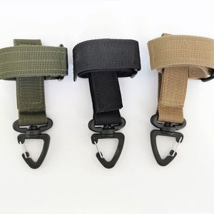 Mousqueton personnalisé en sangle textile tactique multi-usage avec boucle crochet d'aigle, porte-clés promotionnel, mousquetons, porte-clés - Product Image 1