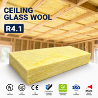 Paneles de Aislamiento de Lana de Vidrio CodeMark R4.1 de 195 mm, Paneles de Lana de Vidrio con Absorción Acústica para Techos de Edificios Residenciales