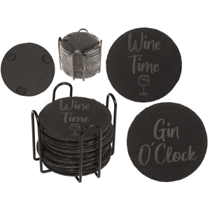 <b>Slate</b> <b>coaster</b>, with laser printing, - Product Image 1