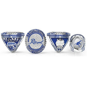 Personnalisé Basketball Tournoi Football Baseball État Championnat Anneaux Équipe Sportive Junior Hommes Bijoux Souvenirs - Product Image 2