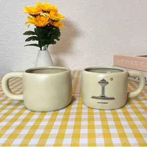 Japanese Retro Customizable LOGO <b>Ceramic</b> <b>Cup</b> 350ml Porcelain Mug with Handle for Coffee and Afternoon Tea - Product Image 3