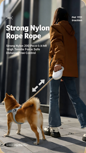 Hot Sale C-Shaped Handle Retractable <strong>Dog</strong> <strong>Leash</strong> Durable 3M/5M Adjustable Outdoor Pet Rope ABS Polyester Featuring Ribbons for <strong>Dog</strong> - Product Image 6
